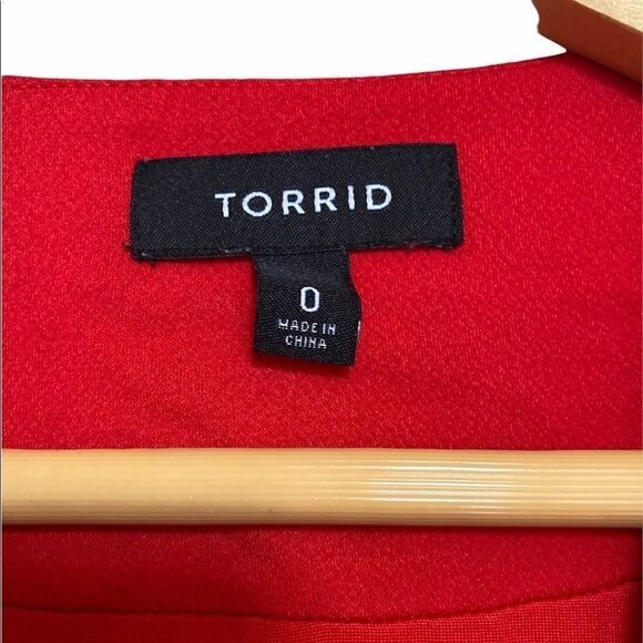 Red Torrid Size 0 Tuxedo Blazer - Picture 4 of 5